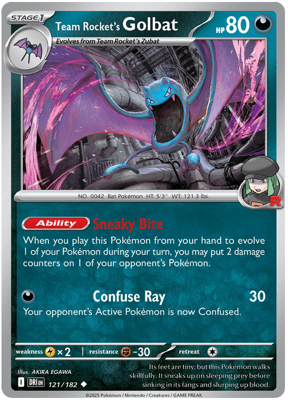 Image of Team Rockets Golbat Destined Rivals (DRI) #121