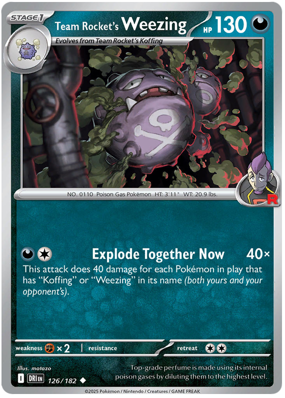 Image of Team Rockets Weezing Destined Rivals (DRI) #126