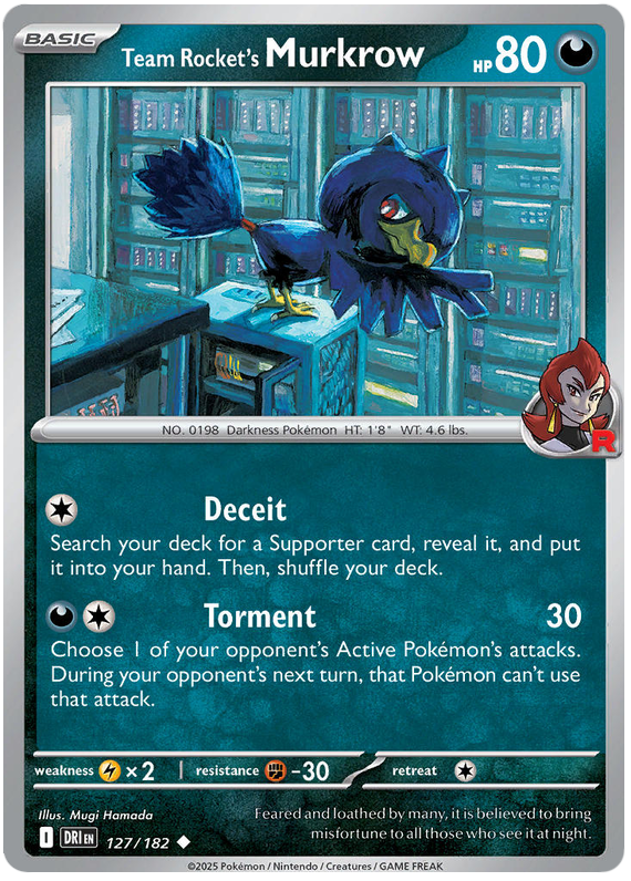 Image of Team Rockets Murkrow Destined Rivals (DRI) #127