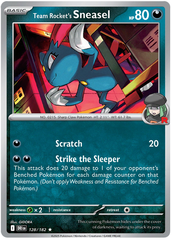 Image of Team Rockets Sneasel Destined Rivals (DRI) #128