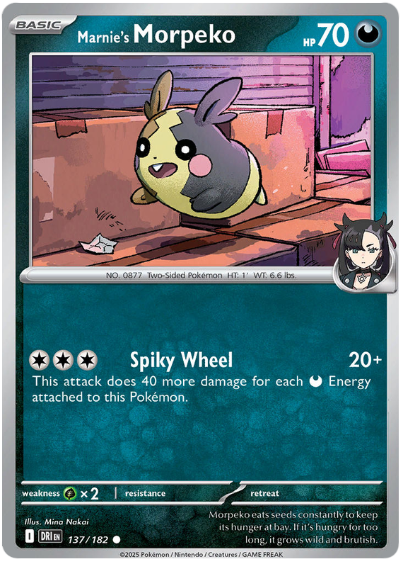 Image of Marnies Morpeko Destined Rivals (DRI) #137