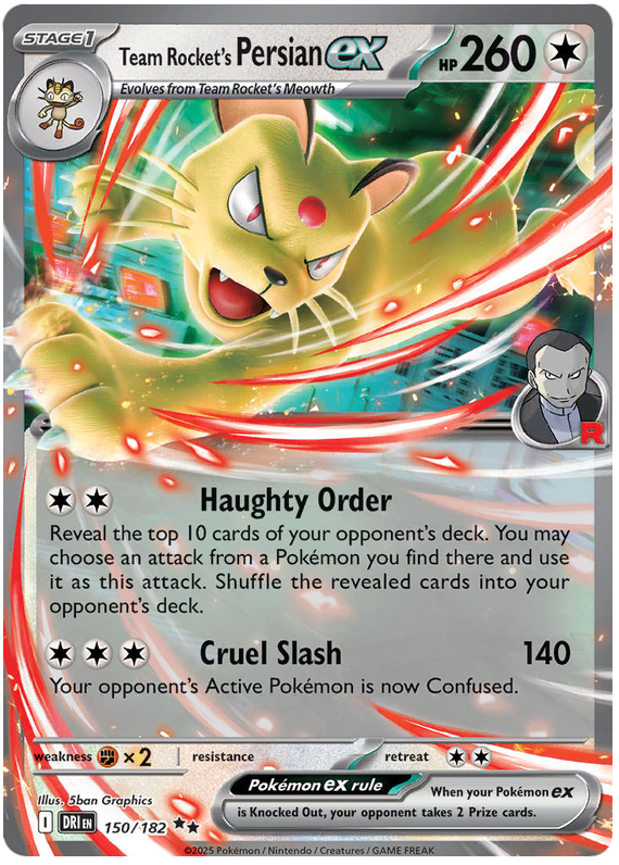 Image of Team Rockets Persian ex Destined Rivals (DRI) #150