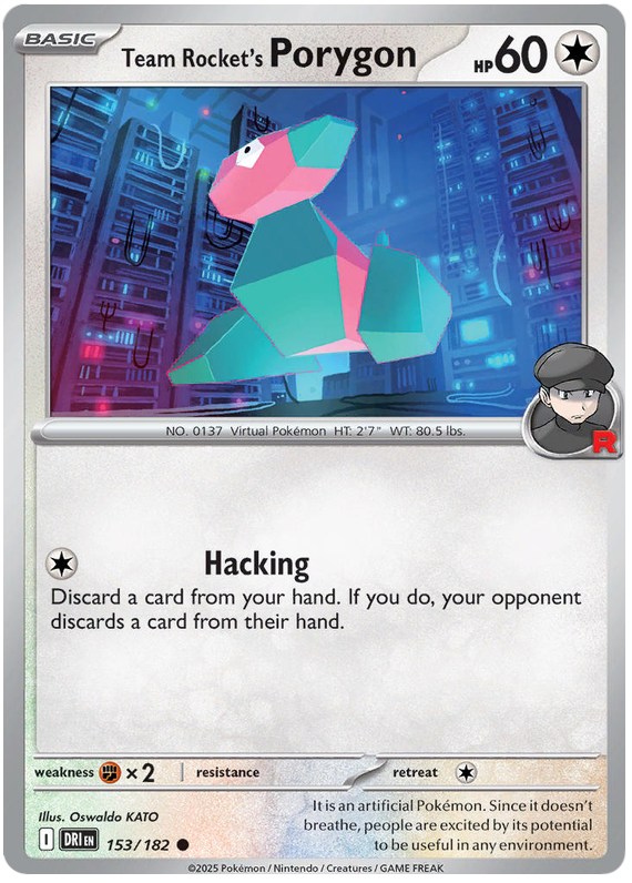Image of Team Rockets Porygon Destined Rivals (DRI) #153