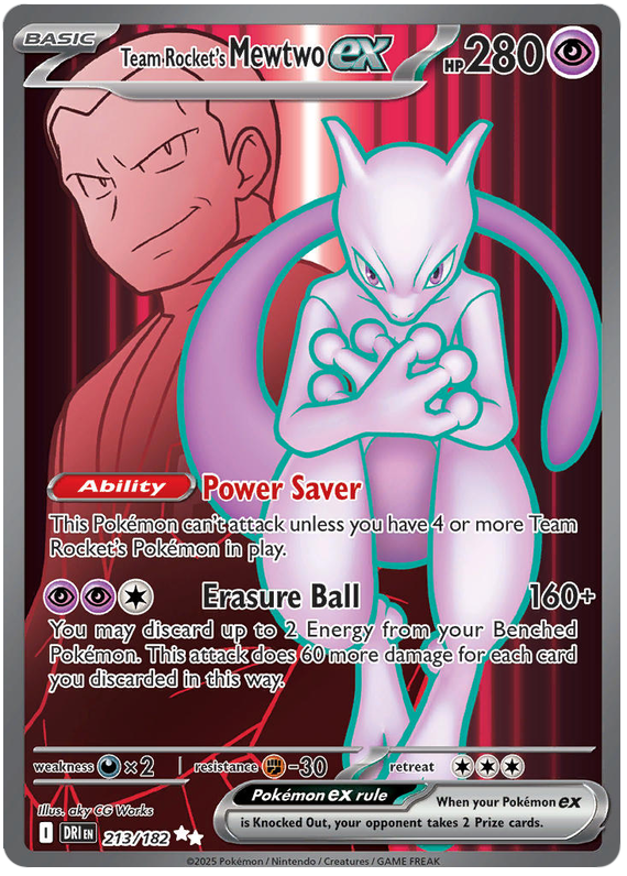 Image of Team Rockets Mewtwo ex Destined Rivals (DRI) #213
