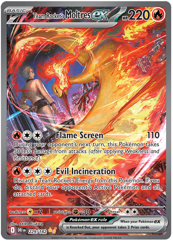 Image of Team Rockets Moltres ex Destined Rivals (DRI) #229