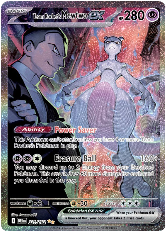 Image of Team Rockets Mewtwo ex Destined Rivals (DRI) #231