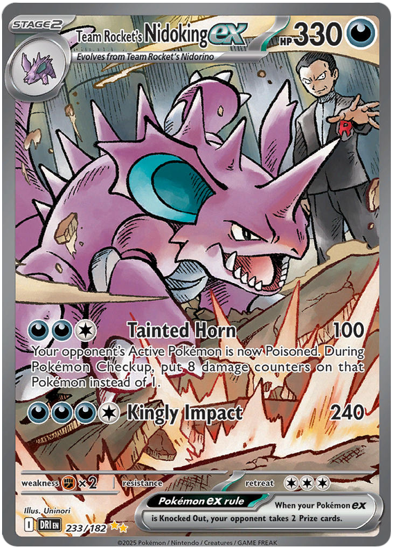 Image of Team Rockets Nidoking ex Destined Rivals (DRI) #233