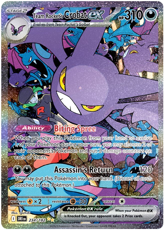 Image of Team Rockets Crobat ex Destined Rivals (DRI) #234