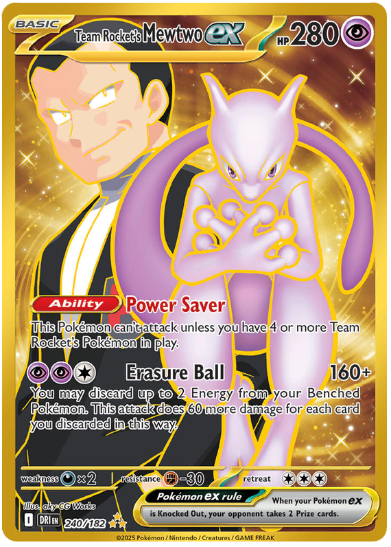 Image of Team Rockets Mewtwo ex Destined Rivals (DRI) #240