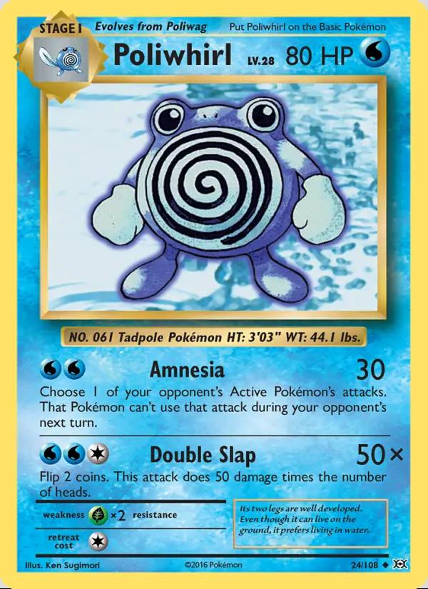 Image of Poliwhirl Evolutions (EVO) #24