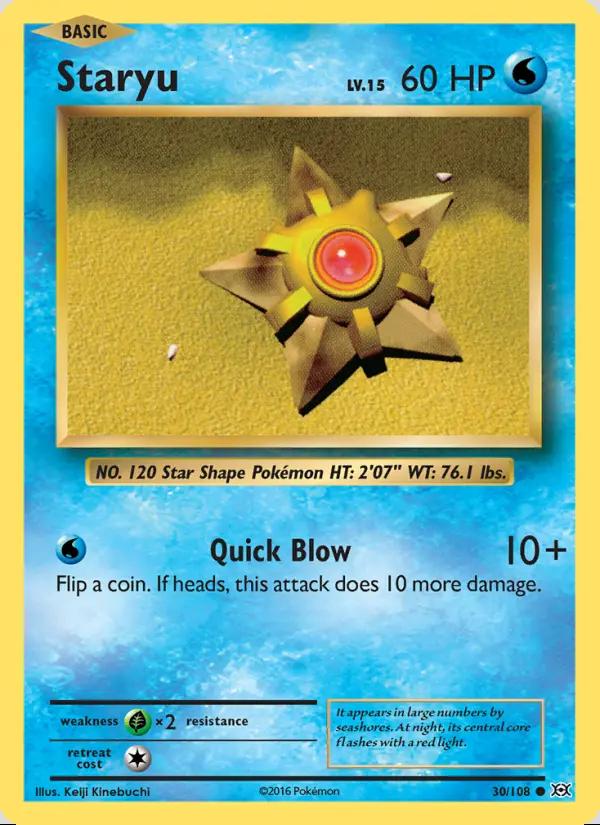 Image of Staryu Evolutions (EVO) #30