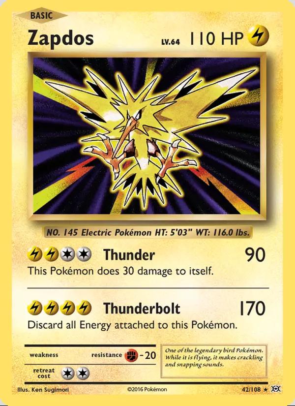 Image of Zapdos Evolutions (EVO) #42