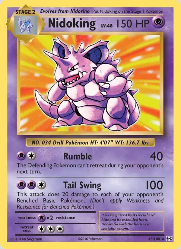 Image of Nidoking Evolutions (EVO) #45
