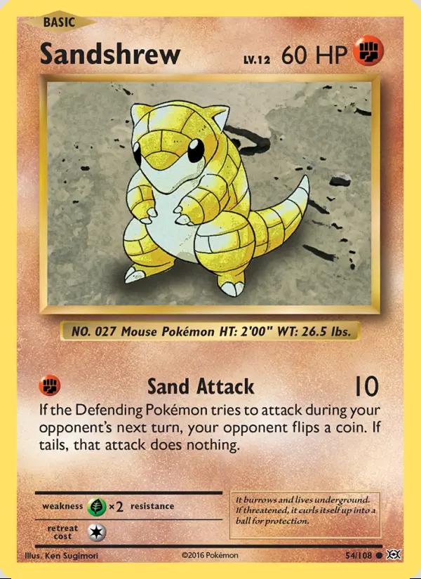 Image of Sandshrew Evolutions (EVO) #54