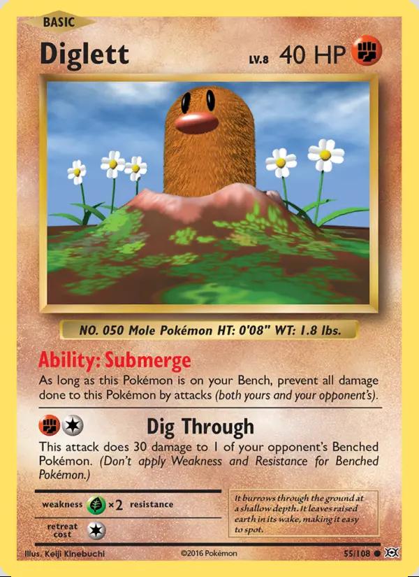 Image of Diglett Evolutions (EVO) #55