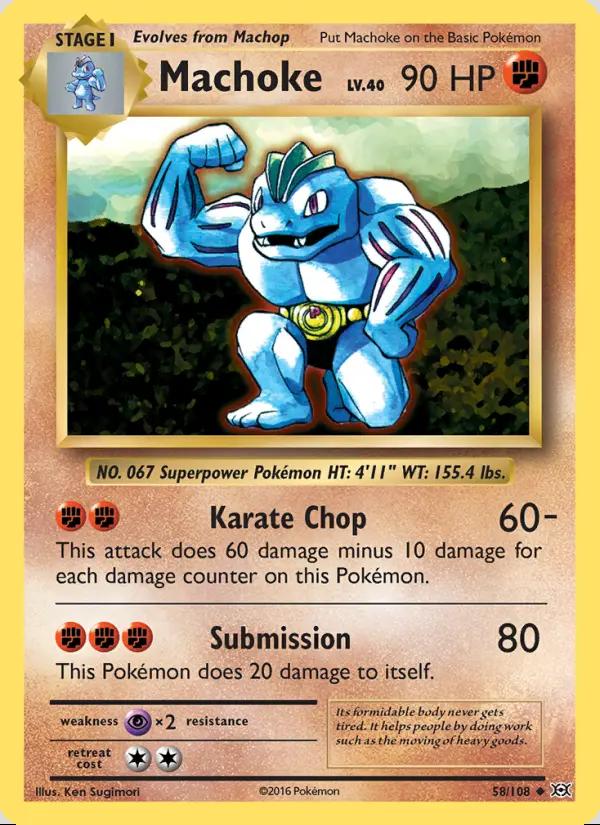 Image of Machoke Evolutions (EVO) #58