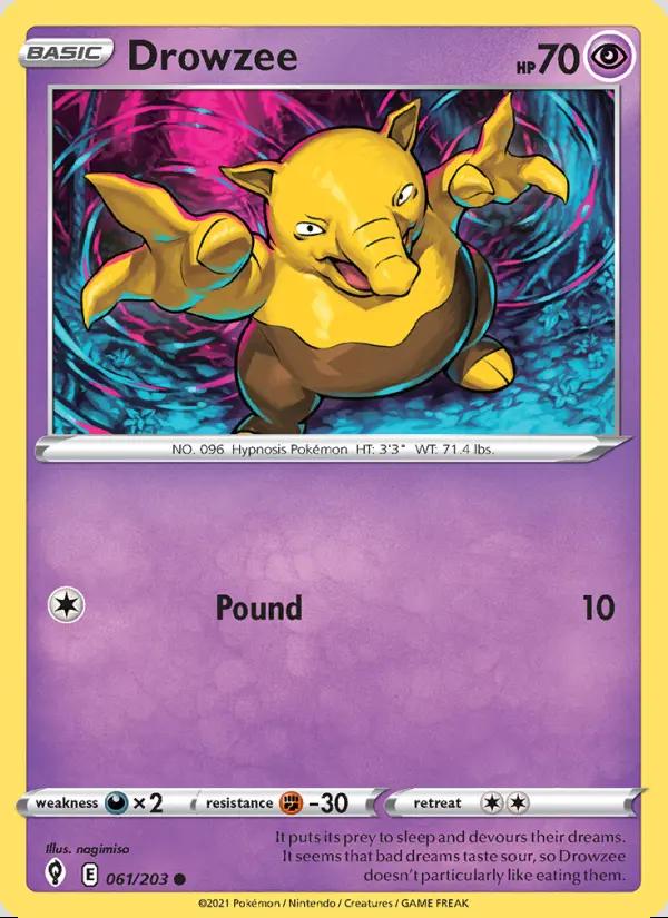 Image of Drowzee Evolving Skies (EVS) #061