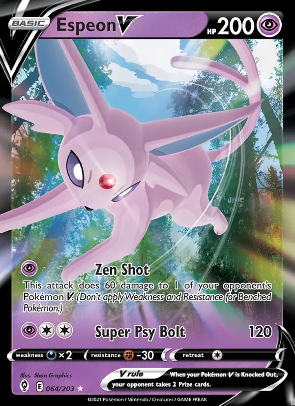 Image of Espeon V Evolving Skies (EVS) #064