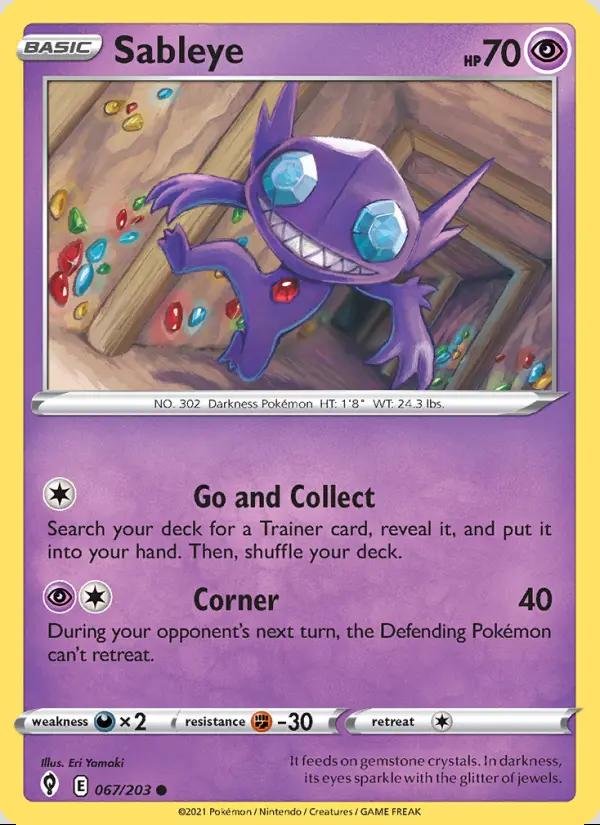 Image of Sableye Evolving Skies (EVS) #067