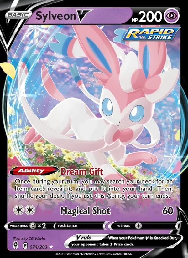 Image of Sylveon V Evolving Skies (EVS) #074