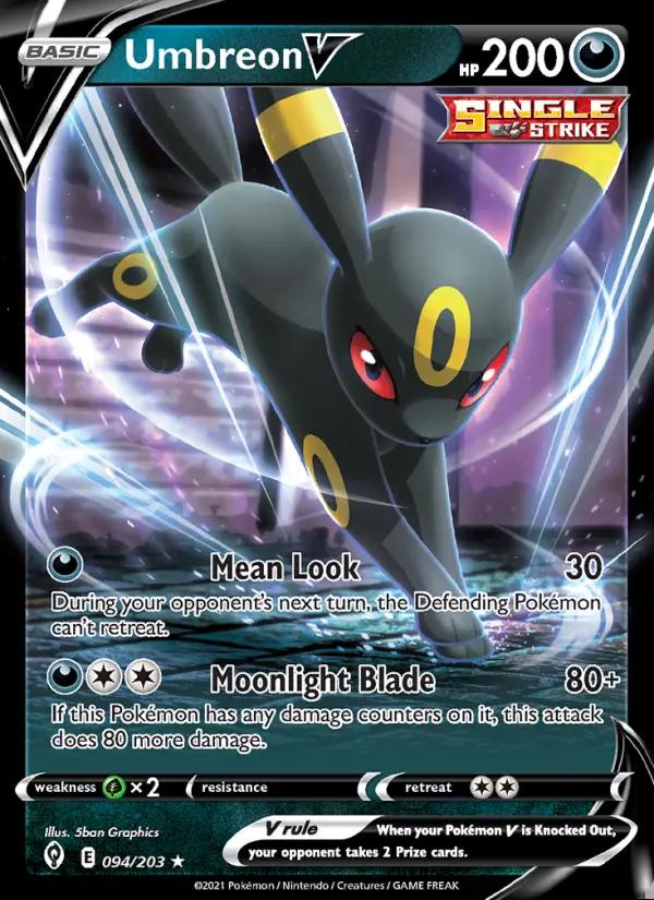 Image of Umbreon V Evolving Skies (EVS) #094