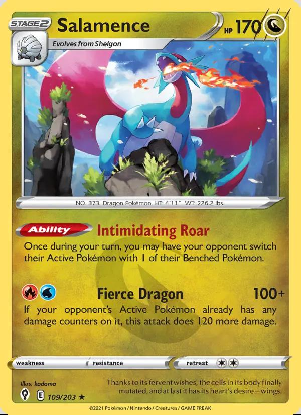 Image of Salamence Evolving Skies (EVS) #109
