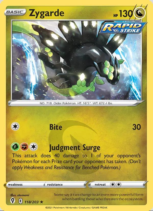 Image of Zygarde Evolving Skies (EVS) #118