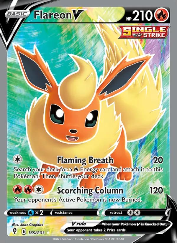 Image of Flareon V Evolving Skies (EVS) #169