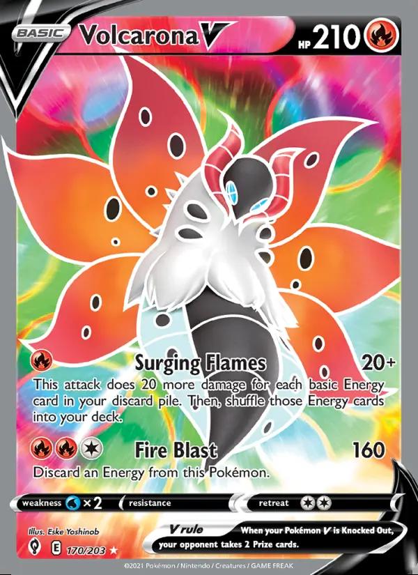 Image of Volcarona V Evolving Skies (EVS) #170