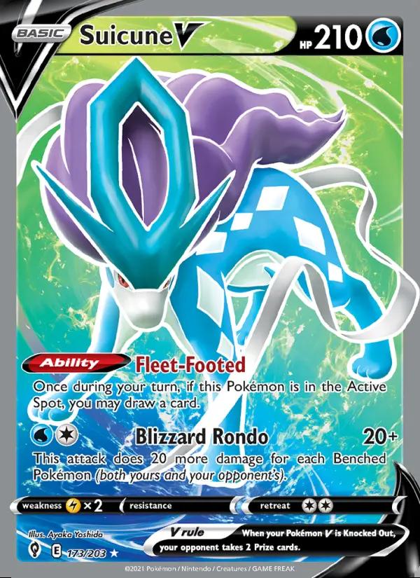 Image of Suicune V Evolving Skies (EVS) #173