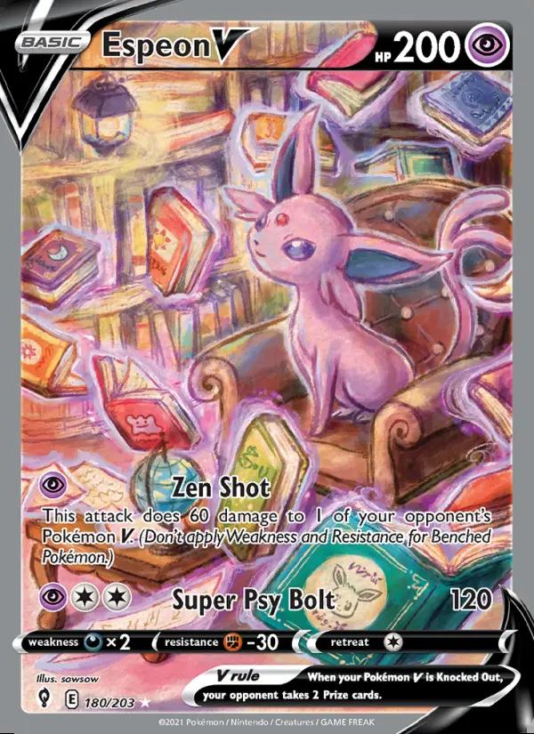 Image of Espeon V Evolving Skies (EVS) #180