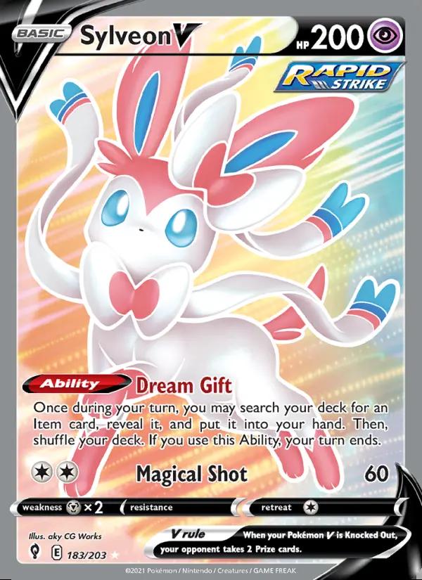 Image of Sylveon V Evolving Skies (EVS) #183