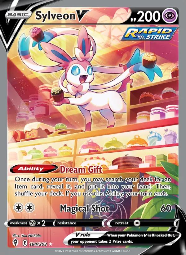 Image of Sylveon V Evolving Skies (EVS) #184