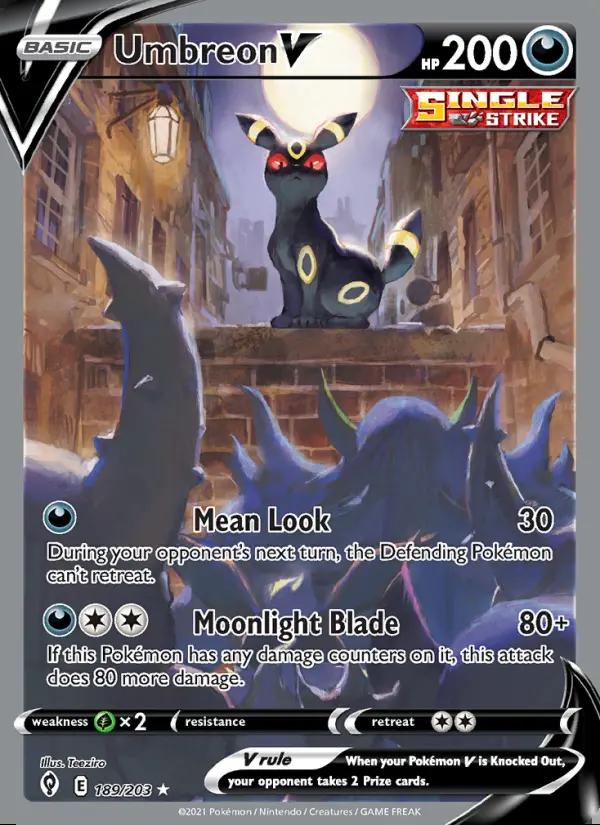 Image of Umbreon V Evolving Skies (EVS) #189