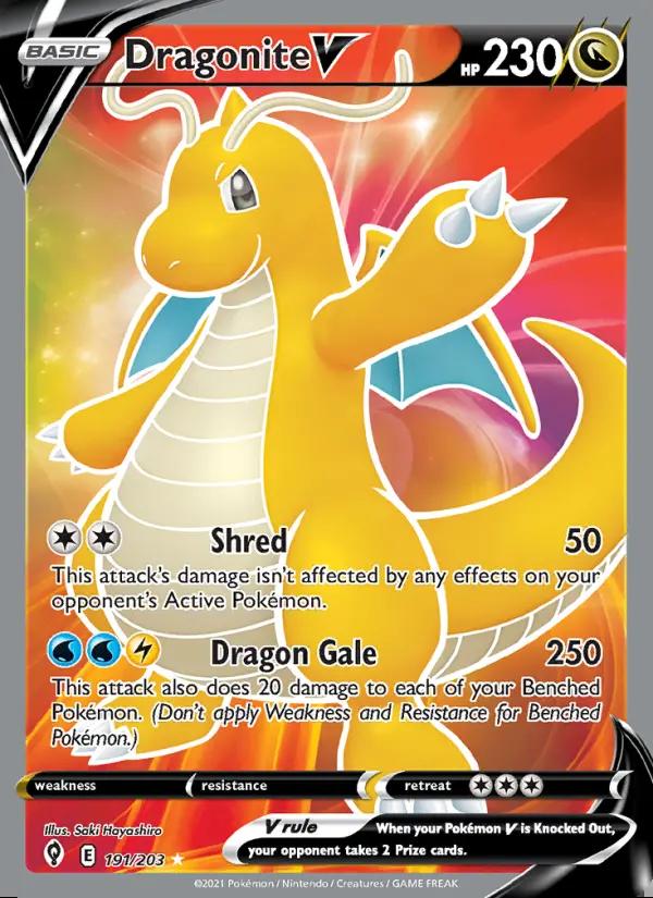 Image of Dragonite V Evolving Skies (EVS) #191