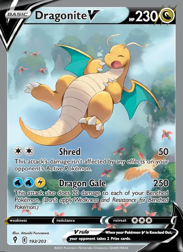 Image of Dragonite V Evolving Skies (EVS) #192