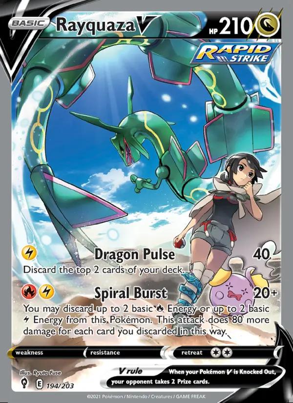 Image of Rayquaza V Evolving Skies (EVS) #194