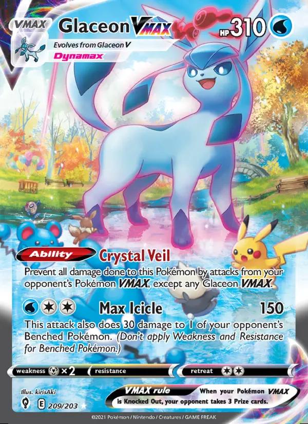 Image of Glaceon VMAX Evolving Skies (EVS) #209