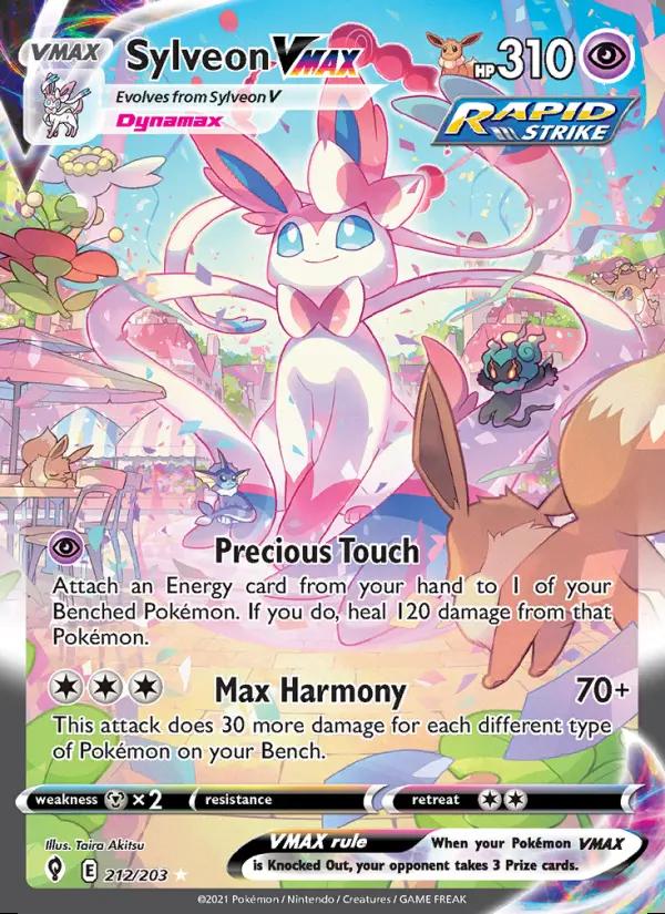 Image of Sylveon VMAX Evolving Skies (EVS) #212