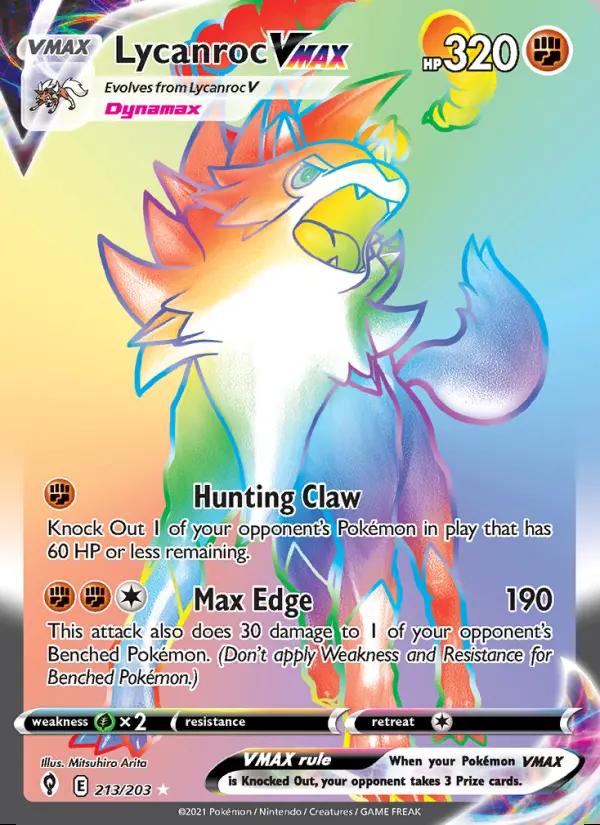 Image of Lycanroc VMAX Evolving Skies (EVS) #213
