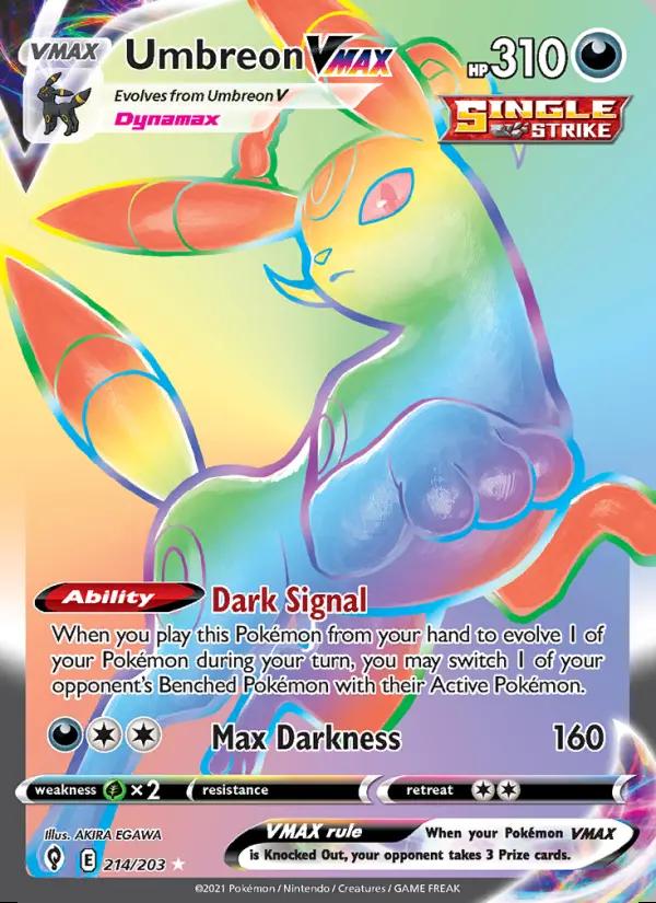 Image of Umbreon VMAX Evolving Skies (EVS) #214