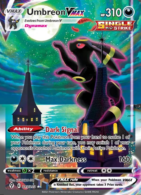 Image of Umbreon VMAX Evolving Skies (EVS) #215