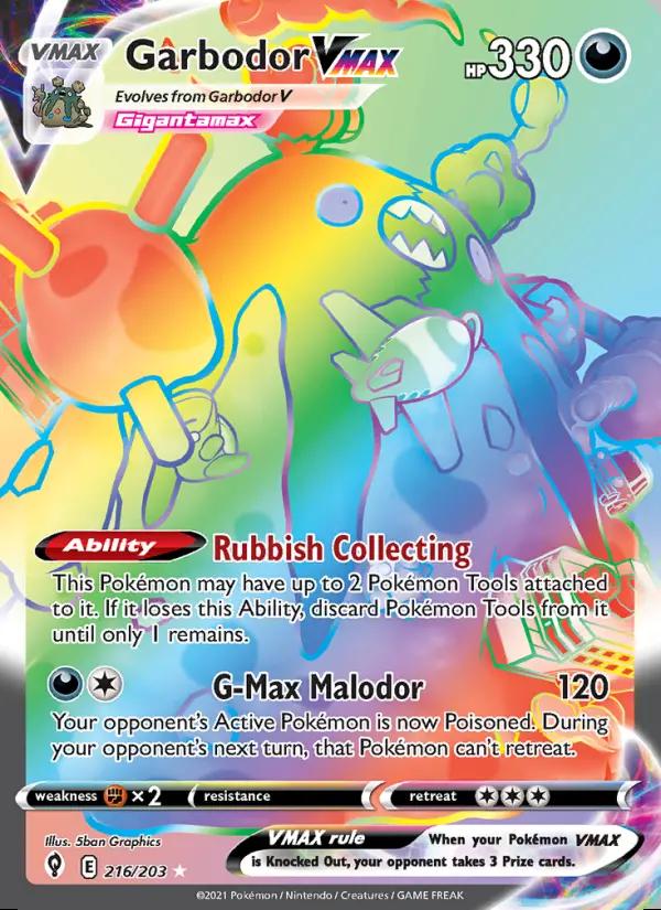 Image of Garbodor VMAX Evolving Skies (EVS) #216