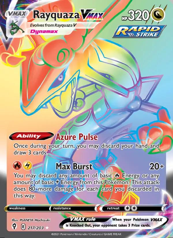 Image of Rayquaza VMAX Evolving Skies (EVS) #217