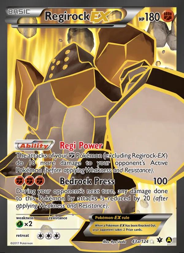 Image of Regirock-EX Fates Collide (FCO) #43
