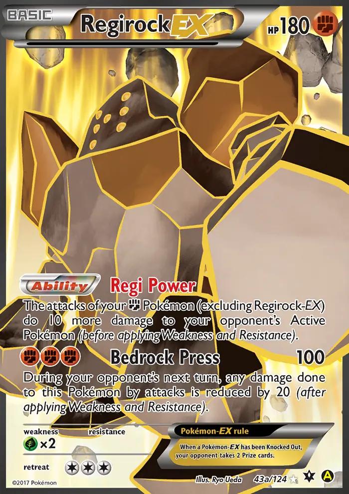 Image of Regirock-EX Fates Collide (FCO) #43a