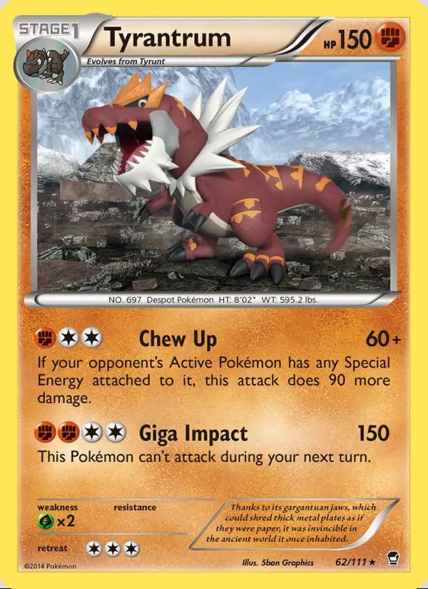 Image of Tyrantrum Furious Fists (FFI) #62