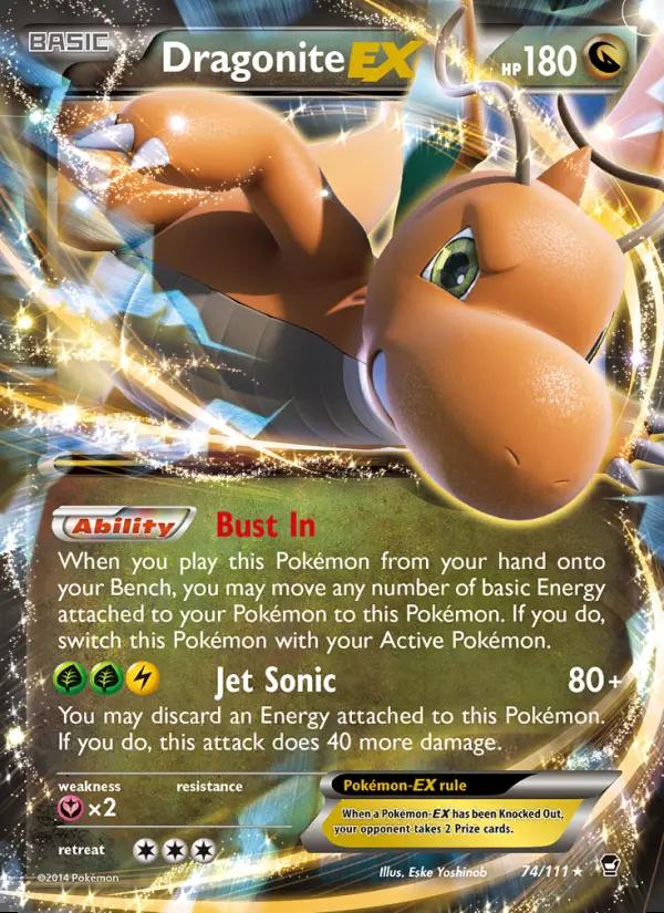 Image of Dragonite-EX Furious Fists (FFI) #74