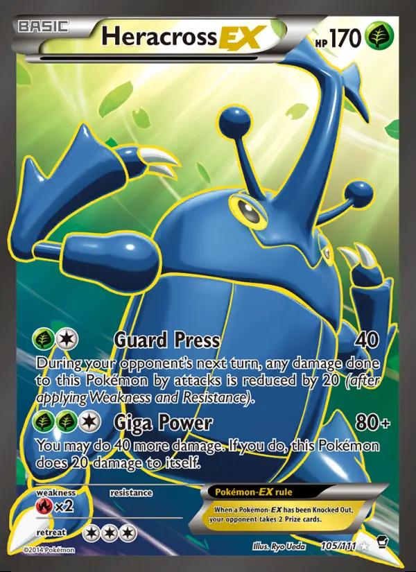 Image of Heracross-EX Furious Fists (FFI) #105