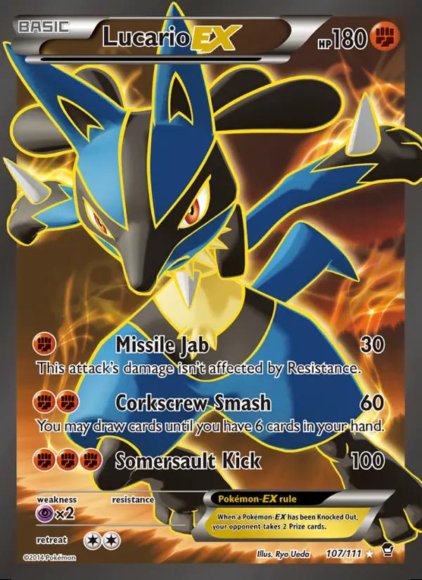 Image of Lucario-EX Furious Fists (FFI) #107